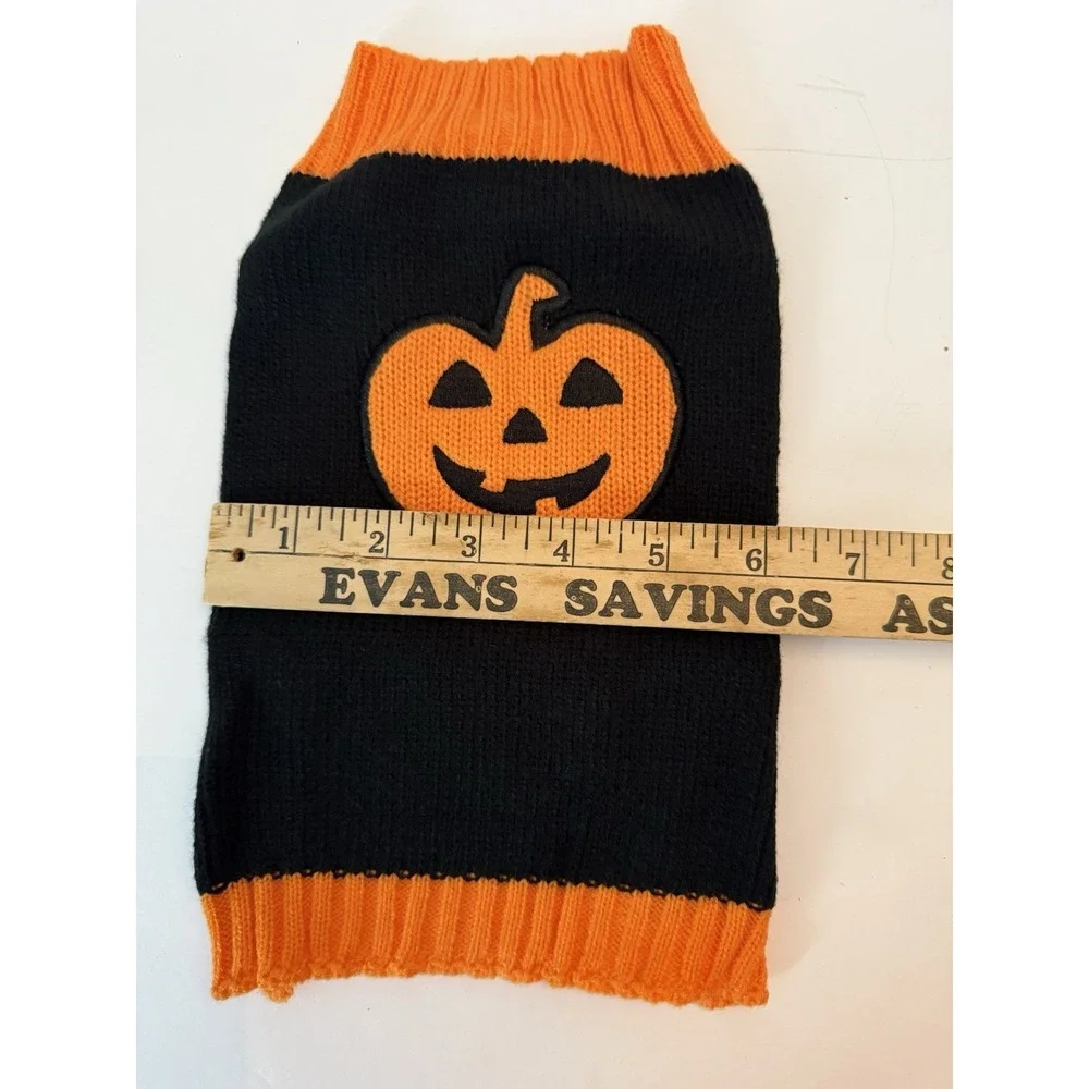 Dog Cat Jack O'Lantern‎ Sweater Pet Halloween Pullover Warm Autumn XS